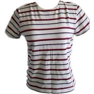 Striped Josephine Chaus 90s style tee shirt 5/$25